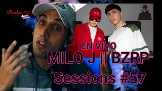 Debate  En Vivo BZRP MUSIC SESSIONS #57 || MILO J #bizarrap #miloj