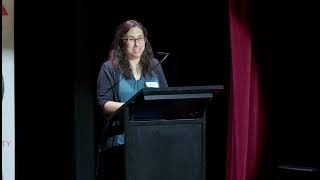 Sara Sterling from Volunteering Victoria presents at the Inclusive Volunteering Awards & Conference