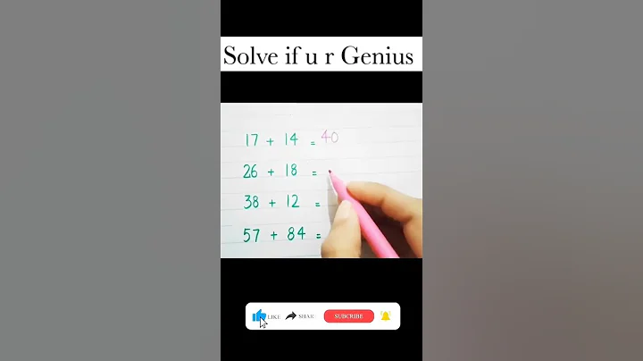 Genius IQ math puzzle🔥