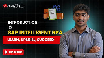 Introduction to SAP Intelligent RPA | ZaranTech