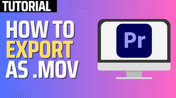 How To Export as MOV in Premiere Pro (2025 Tutorial)