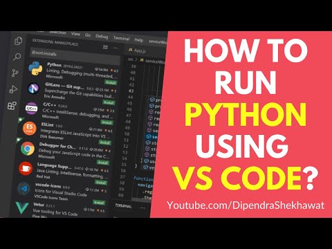 How to Run Python using VS Code 2022 (Hindi) | Python