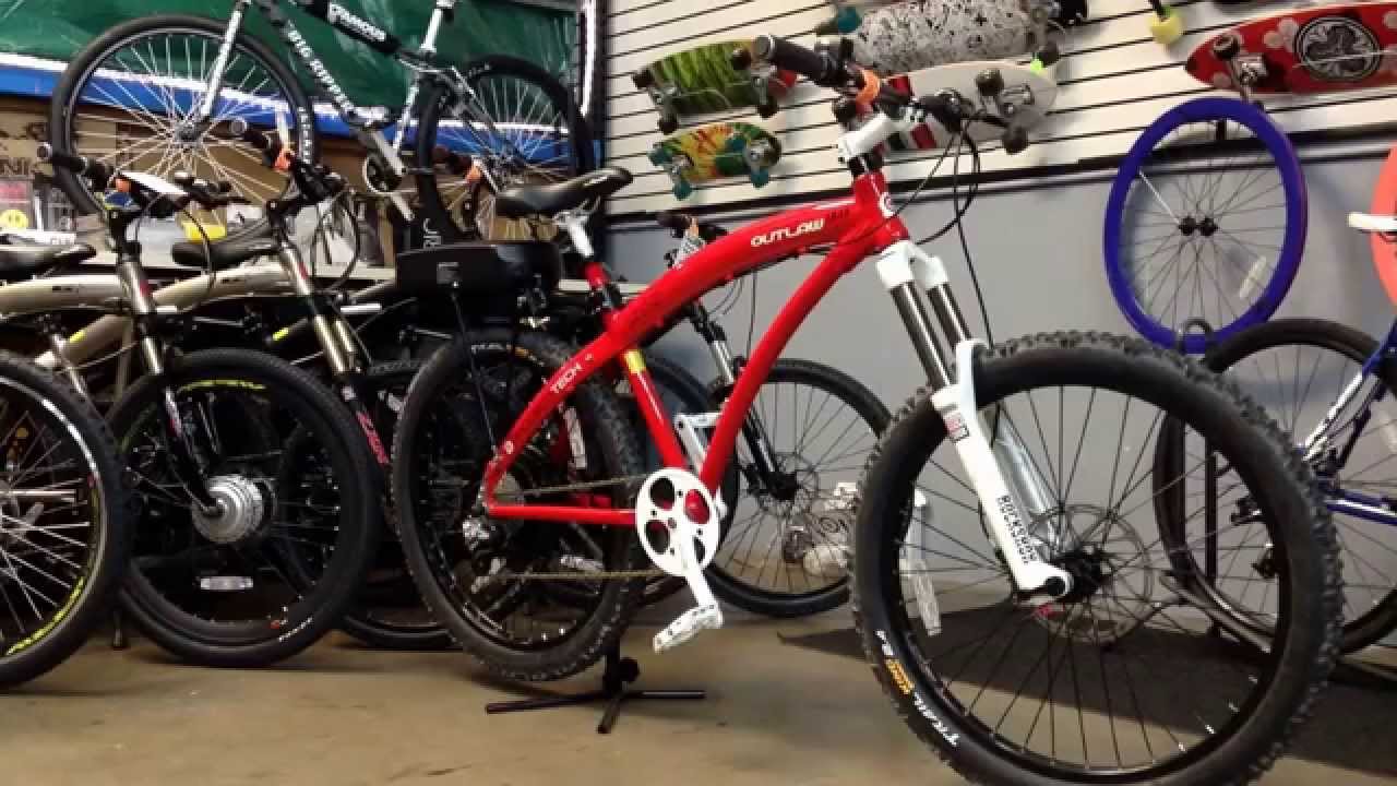 2015 Prodeco Outlaw 1200R   Red Electric Bicycle Description at Bike Craze in Anaheim @Bikecraze