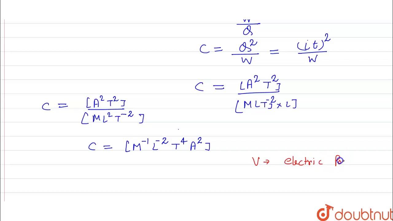 If c be the capacitance and v be the electric potential then the