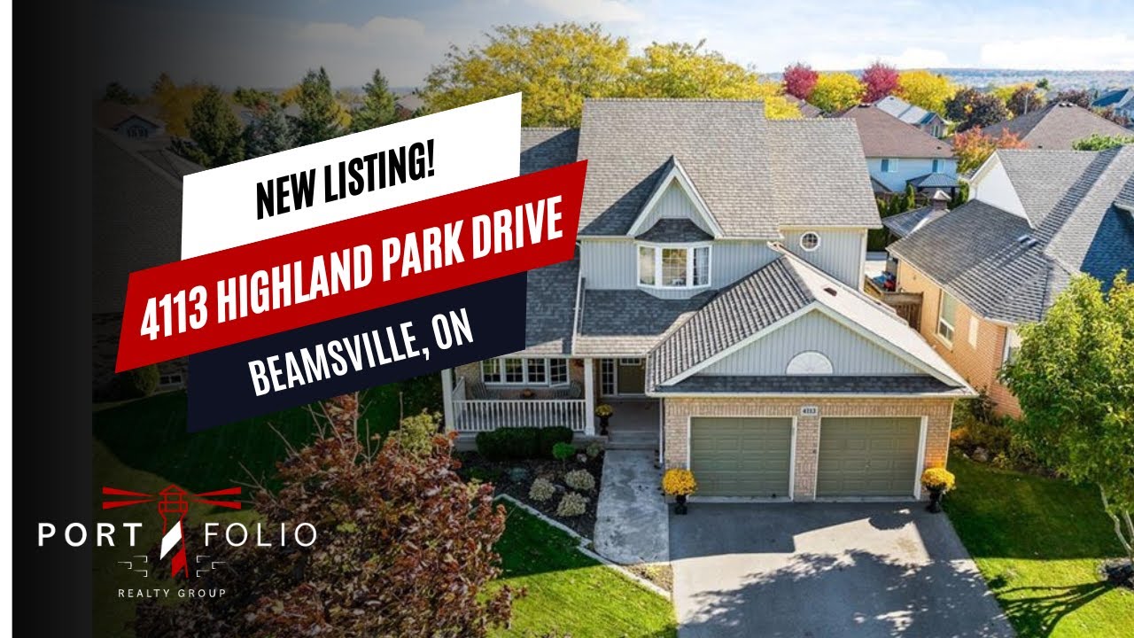 4113 Highland Park Drive, Beamsville, nestled on the escarpment in a