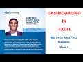 DATA ANALYTICS SESSION WK 4 || DASHBOARDING WITH EXCEL || Mar 23 2025