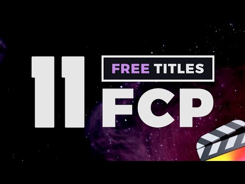 11 Free Final Cut Pro Titles & Lower Thirds