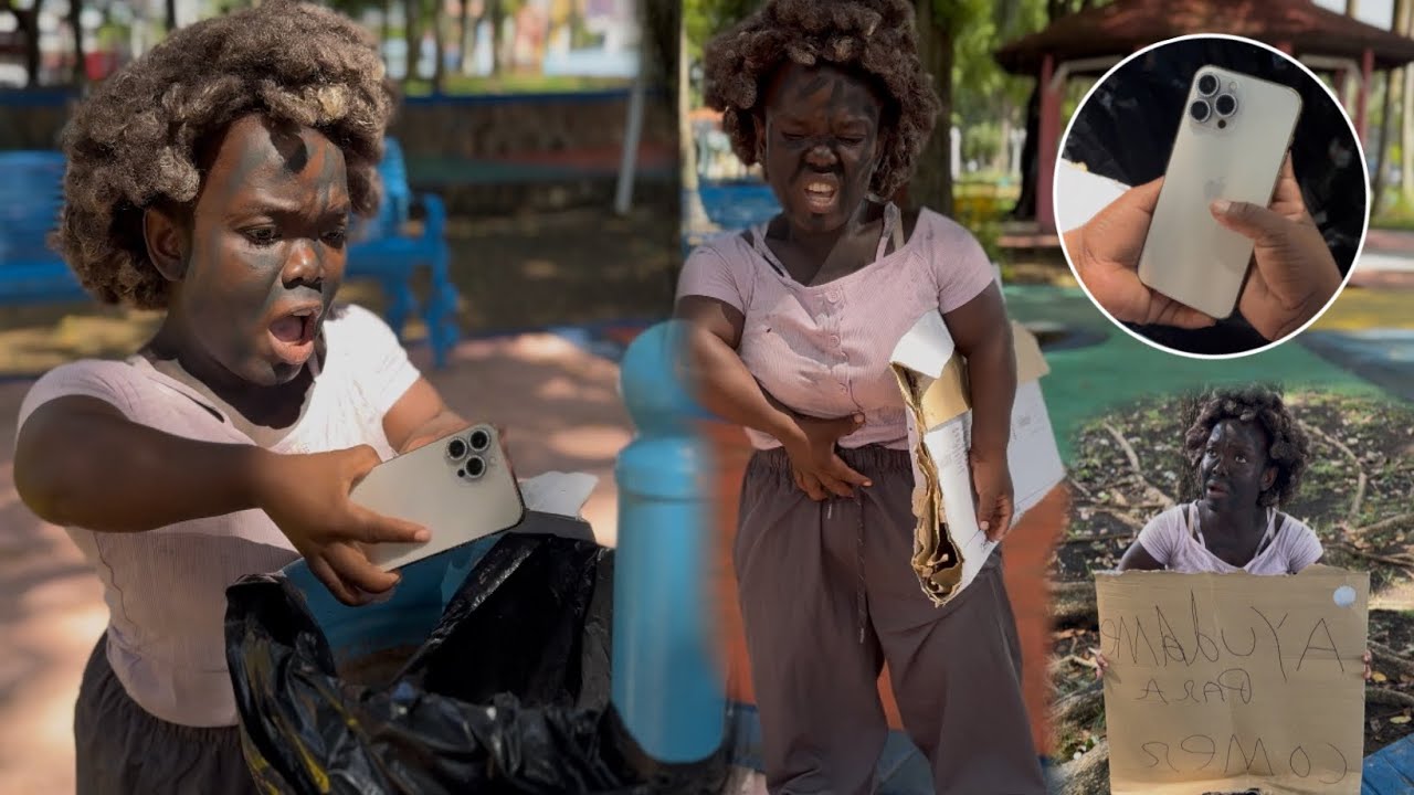Indigente encontro un iphone 13 en la basura y fue recompensada por miles de dolars 😲