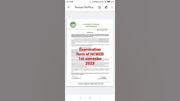 examination form of NCWEB 1st semester 2023#youtube short video#viral video#du#ncweb#sol#viral short
