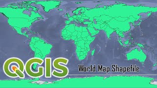 generating a world map shapefile in qgis