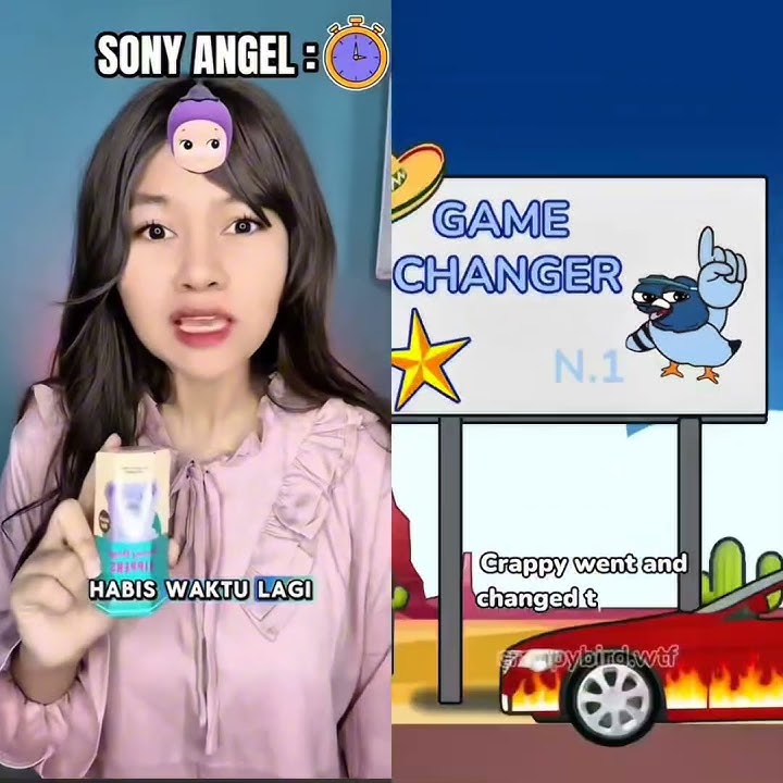 Mendapatkan Sony Angel Ungu @crappybird #CRAPPY