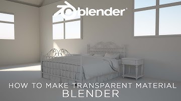 How to create a transparent material in Blender