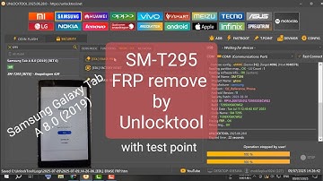 SM-T295 FRP remove by unlocktool. Samsung Galaxy Tab A 8.0 (2019) frp lock remove in 2025
