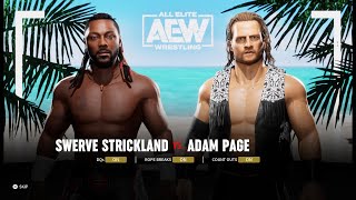 AEW Fight Forever - Swerve Strickland vs. Adam Page (PS4)
