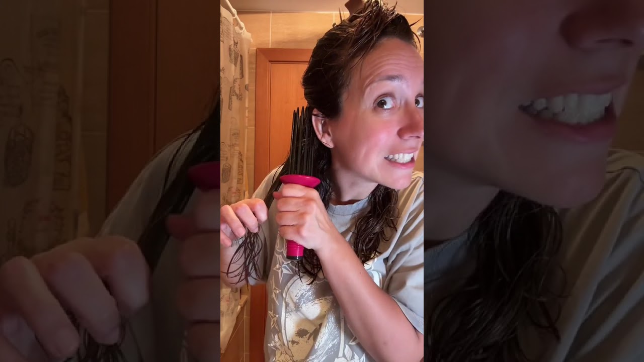 Guardé la plancha y probé este rizador ABSURDO 😂 | Experimento con rizos