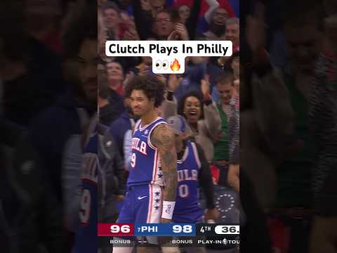 Kelly Oubre Jr & Nick Batum’s Clutch Plays Bring Sixers Fan To Their Feet! #SoFiPlayIn 🔥| #Shorts