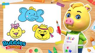 Learn To Draw Animals Monkeys, Elephants And Bears Pablos Art Studio