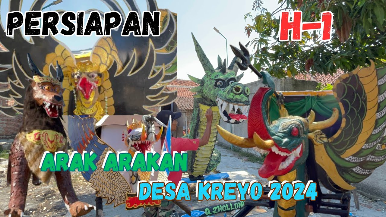 Persiapan H-1 ARAK - ARAKAN DESA KREYO 2024❗️NGUNJUNG BUYUT KI GEDE KREYO Klangenan