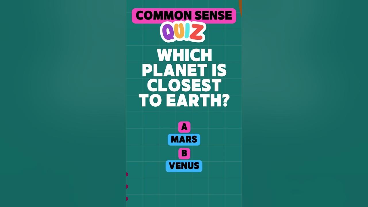 Common sense quiz youtube