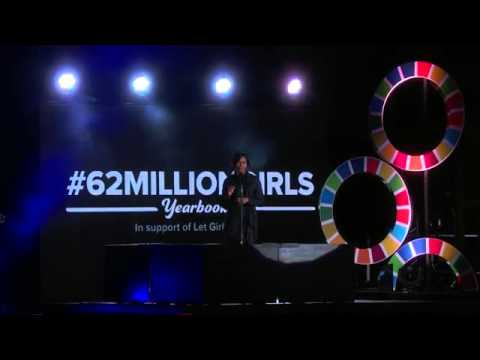 Michelle Obama announces #62MillionGirls campaign at Global Citizen Festival 2015