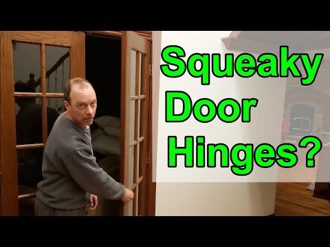 How to fix squeaky door hinges -- SO EASY!