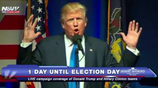 FNN: Election 2016 PREVIEW - Trump and Clinton Teams Campaign Heavily on LAST Day Before Election