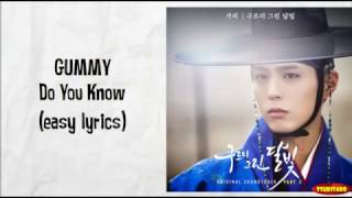 Gummy - Do You Know Lyrics (easy lyrics) chords