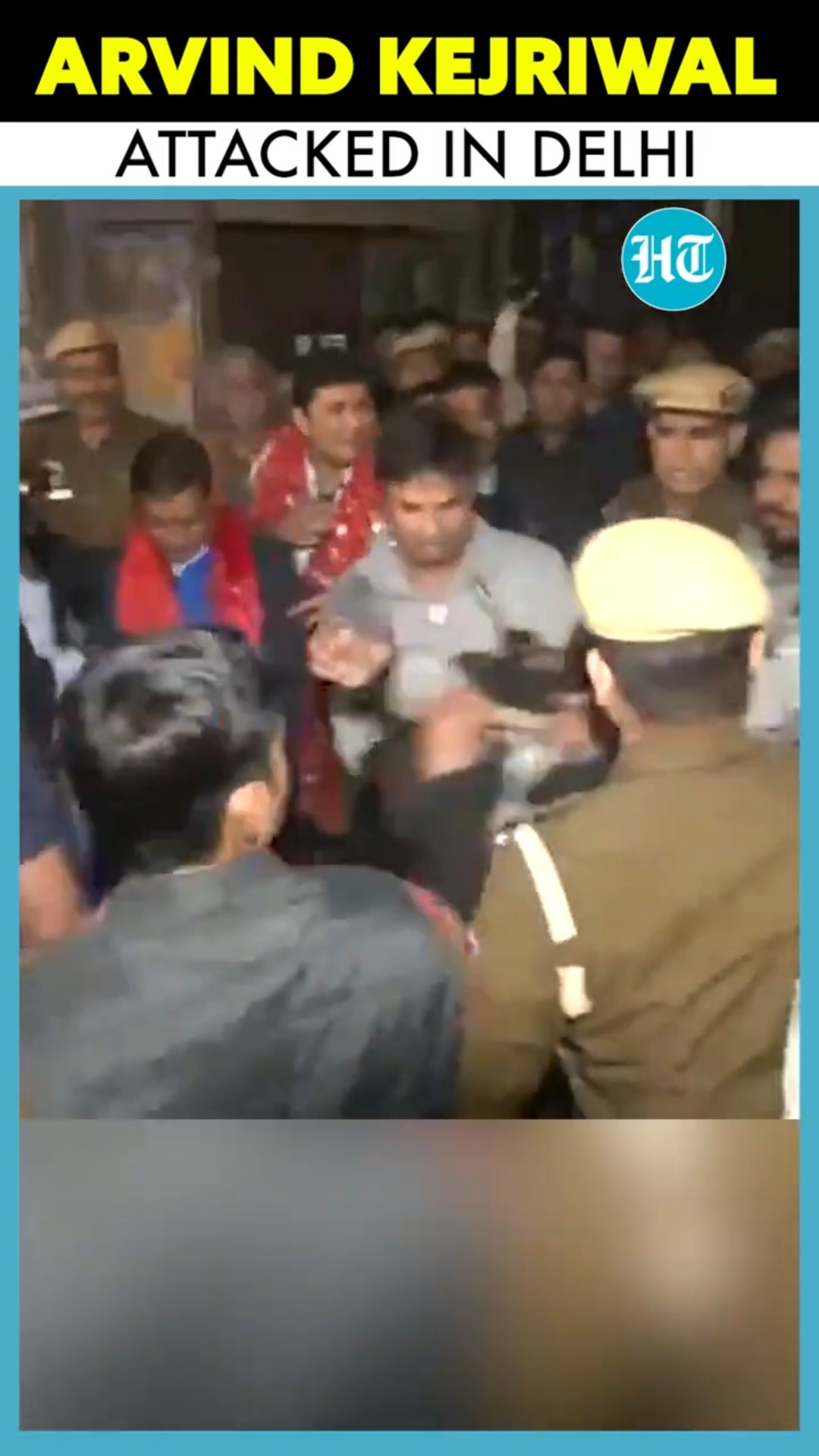 WATCH: Man Throws Liquid At Arvind Kejriwal During Padyatra Ahead Of Delhi Assembly Elections