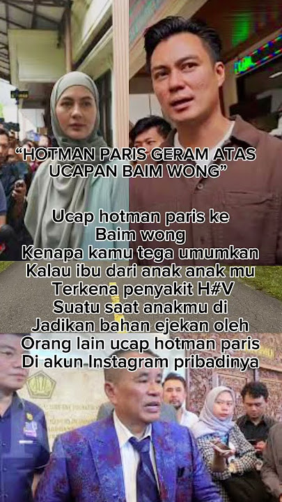 Baik busuknya mereka adalah orng yg perna bersama @bapaufamily9966 @hotmanparisofficial #shorts