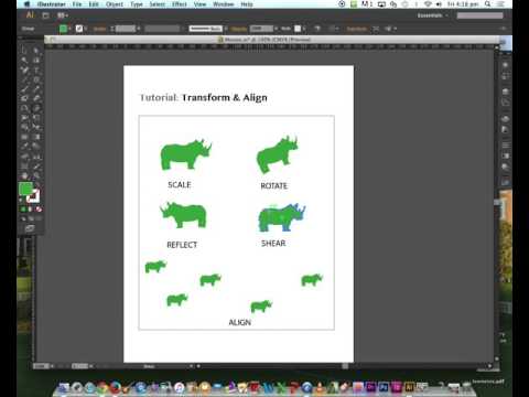 2. Transform & align objects - Adobe Illustrator