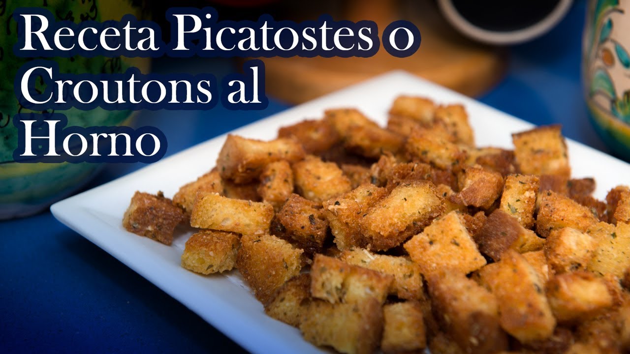 Receta Picatostes o Croutons Especiales al Horno