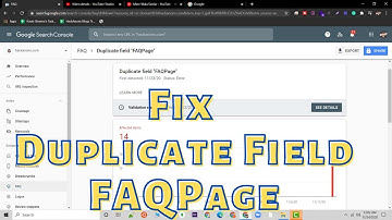Fix : Duplicate field "FAQPage" | WPSC Plugin Google Search Console
