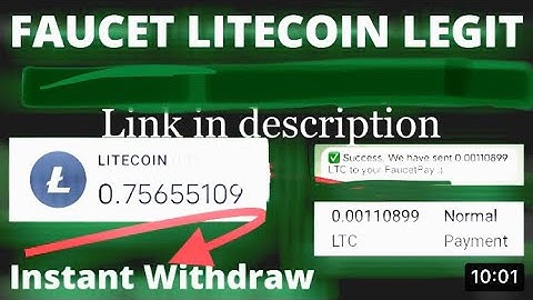 FAUCET LITECOIN LEGIT | BOT TELEGRAM CRYPTO LTC GRATIS  FAUCETPAY/ COINBASE 2022