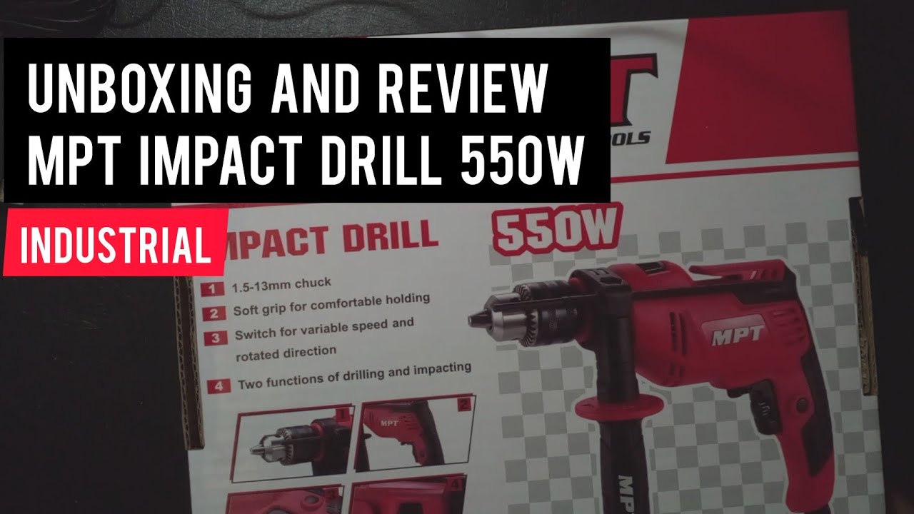 Unboxing and review MPT Impact drill 550W