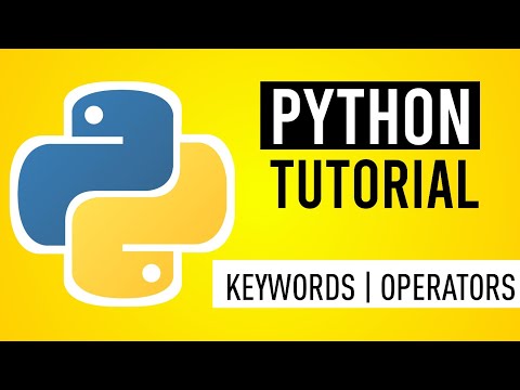 Python for beginners - Keywords and Operators | Python tutorials |