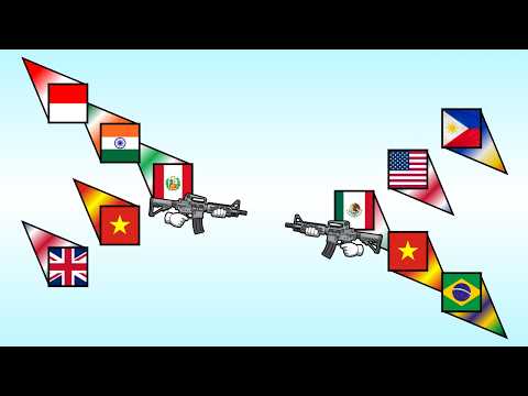 10 Countries Squares - Assault Rifle Arena 1