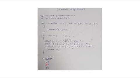 C++ TELUGU VIDEOS DEFAULT ARGUMENTS IN C++   TELUGU