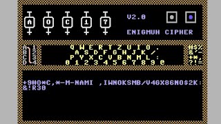 How To Encypt Messages With C64 Enigmuh V2.0
