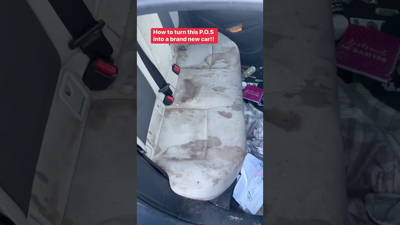 Make your car seats new again using Permanent color coat
