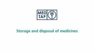 Famous MedTap: Storage and disposal of medicines Profile