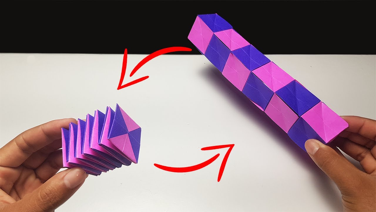 Como Fazer Um Brinquedo de Papel Transformador - ORIGAMI - YouTube