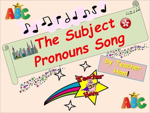 The Subject Pronouns Song by Teacher Ham! (He, She, I, You, We, They)