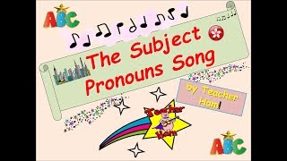 The Subject Pronouns Song by Teacher Ham! (He, She, I, You, We, They) Resimi