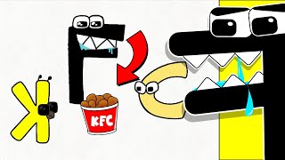Alphabet lore at KFC | Alphabet lore MEME - Alphabet Lore But F react to Alphabet Lore meme