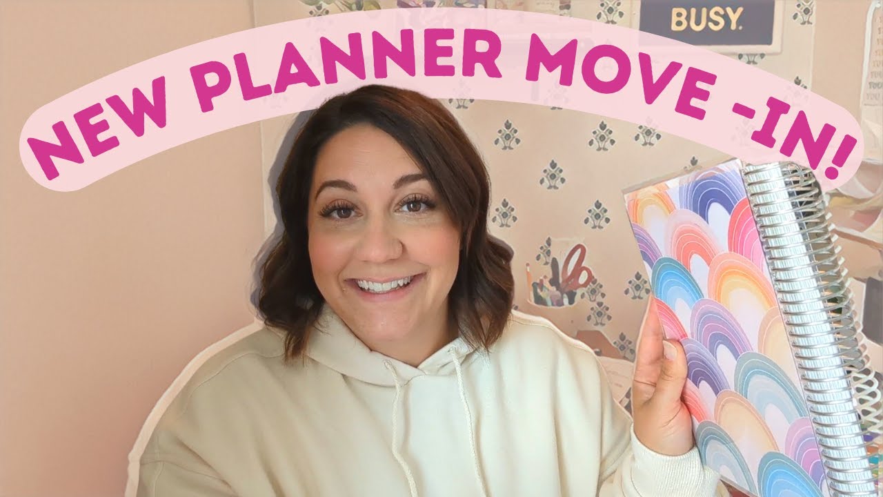 NEW PLANNER MOVE IN | erin condren hourly lifeplanner SETUP - YouTube