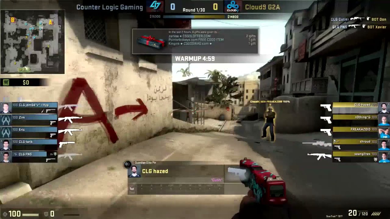 CLG singing in ESL PRO League warm up