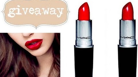 Giveaway ♥ MAC RED Lipstick