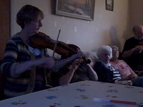 Kathleen Smyth Fiddling on the Causeway Coast.