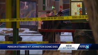 Victim dies in Johnston Sonic stabbing, suspect charged