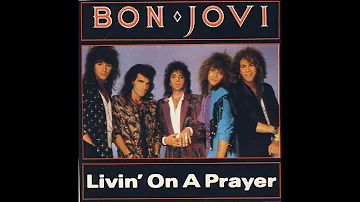 BON JOVI Livin' on a prayer bass backing track